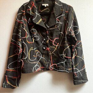 Ou Empereur Ou Rien Montreal wool embroidered blazer jacket Sz 13